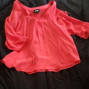 Coral color blouse